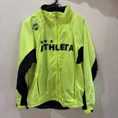 ATHLETA 蛍光イエロー ピステ ウィンドブレーカーLサイズフリースOサイズ