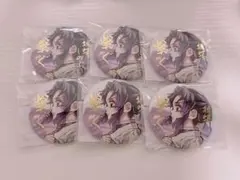 鬼滅の刃 しのぶとカナエ 繋ぐ 箔押し缶バッジ 57mm 6個セット