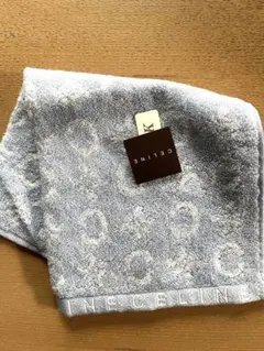 セリーヌタオルハンカチ　マカダム柄　ライトブルー　メルカリ便