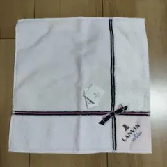 【未使用】LANVIN en Bleu タオルハンカチ ピンク