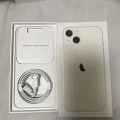 Apple iPhone 13 ホワイト 空箱充電ケーブル付き