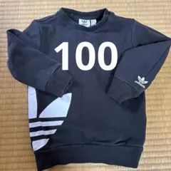 adidas 黒 トレーナー 100cm キッズのサムネイル