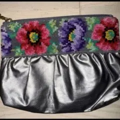 ❤️FEILER フェイラー❤️花柄刺繍ポーチ 中型