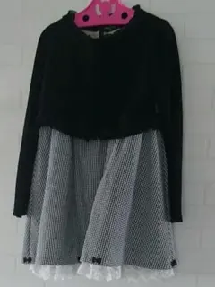 女の子 入学式&卒業式 3can4on フォーマルワンピース110