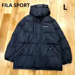 フィラスポーツ　FILA SPORT ブラック ダウンジャケット L