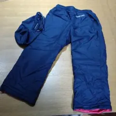 mont-bell Kid's 100 ネイビー長ズボン 収納袋付き