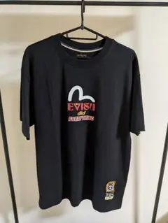 EVISU 黒 Tシャツ グラフィックデザイン