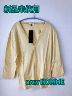 新品 未使用a.v.v HOMME 七分袖 メンズ 46 Mサイズ タグ付き
