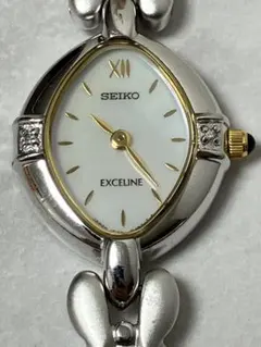 稼働品★SEIKO　セイコー　エクセリーヌ　クオーツ　レディース時計　1F20