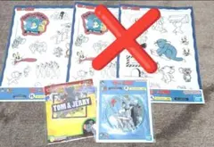 トムとジェリー　一番くじ　ステッカーシール　コースター　ウォールステッカーセット