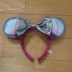 ミニーマウス風スパンコールカチューシャ