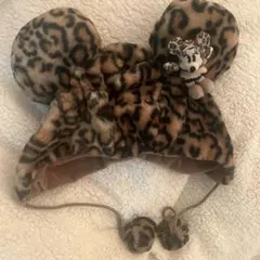 ミニー ヒョウ柄ファンキャップ