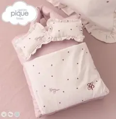 ジェラートピケ Sleep バリエーションプリントベッドサイドポーチ ピンク