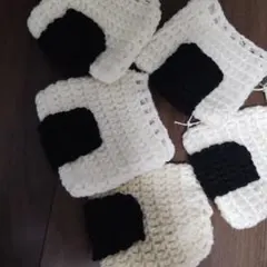 ハンドメイド かぎ針編み おにぎり 巾着袋 5点セット