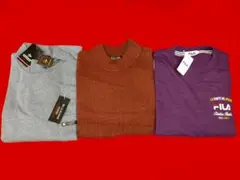 DUNLOP・FILA ・他 長袖カットソー3点セット メンズ Lサイズ