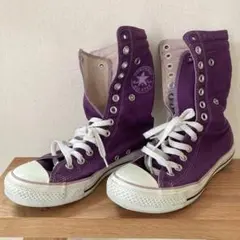 コンバース ハイカットスニーカー　24cm 紫　チャックテイラーオールスター