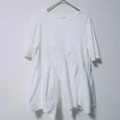 【OPAQUE.CLIP】 ホワイト ドッキングカットソーのサムネイル