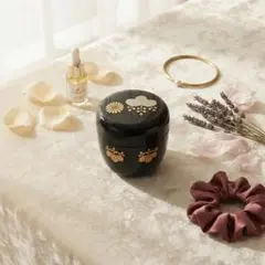 【伝統工芸】漆器 蒔絵 棗 なつめ 茶器 茶道具 金蒔絵 花丸文