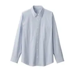 【無印良品】洗いざらしブロード長袖シャツ