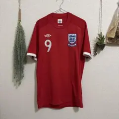 UMBRO【XL】サッカー イングランド代表 ユニフォーム 赤 古着 背番号#7