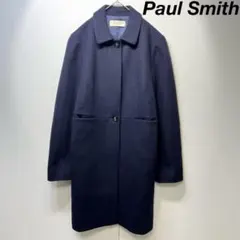 希少 美品 Paul Smith ウール デザイン ステンカラーコート 40