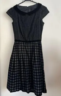 TOCCA チェック柄 半袖ワンピース サイズ0