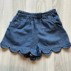 petit main スカラップ デニムパンツ　80サイズ