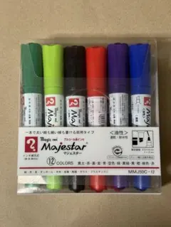 寺西化学工業 マジックインキ マジェスター 12色セット 油性のサムネイル