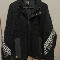 クルル様ご提案　adidas フリースボア　Jacket 黒　 L