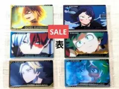 ヒロアカウェハース4 ノーマルカード6枚 上鳴、耳郎、轟焦凍、緑谷、青山、葉隠