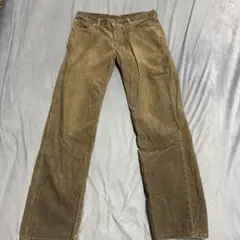 LEVI'S ブラウン ストレートレッグ コーデュロイパンツ