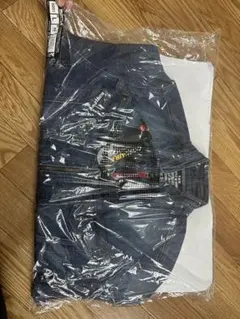 ダークブルー ジップアップ デニムジャケット Lサイズ