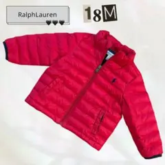 美品＊Ralph Lauren 赤 ダウン ジャケット アウター 18M 防寒