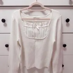 メルフィーメモリー dolly frill knit tops - メルカリ