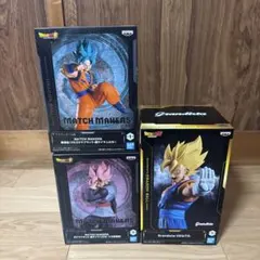 ドラゴンボール ベジット ゴクウブラック 超サイヤ人ロゼ 孫悟空 3体セット