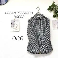 12341 URBAN RESEARCH DOORS ギンガムチェックシャツのサムネイル