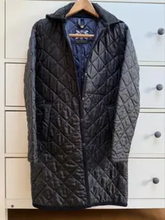 LAVENHAM（ラベンハム）キルティングコート フード付き ブラック 38