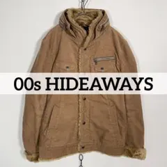 00s HIDEAWAYS NICOLE コーデュロイ ファーブルゾン グランジ