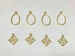 ゴールド　ピアス　パーツ　空枠　レジン　イヤリング　まとめ売り