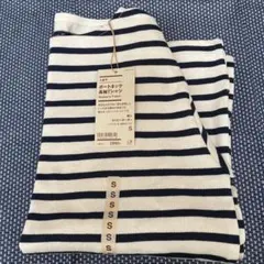 無印ボートネック長袖Tシャツ Sサイズ ストライプ