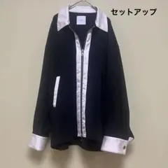 Lui's ルイス ジップアップ ジャケット タックパンツ セットアップ　Sのサムネイル