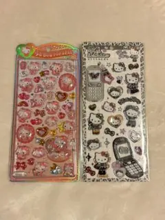 うるちゅるポップシール　平成はっぴーフォン　ベビーキティ　ギャルキティ　サンリオ