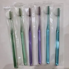 奇跡の歯ブラシ　トライアングル　 大人用　３色　６本セット