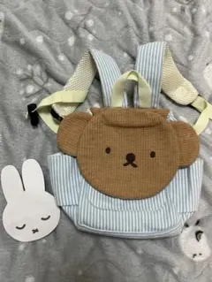 ベビーリュック　ボリス　くま　水色