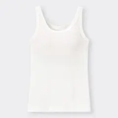 GU ブラフィール　リブ　タンクトップ　 Sサイズ　 オフホワイト