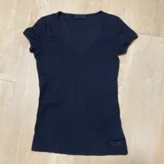 PRADA プラダ タグロゴ ストレッチ カットソー Tシャツ Mサイズのサムネイル