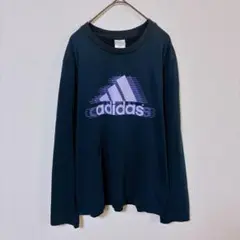 アディダス　2011年製　ロンT　メンズM　ヴィンテージ感　黒系　綿系　Y2Kのサムネイル