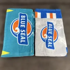 BLUE SEAL フェイスタオル 2枚セット　各一枚
