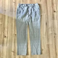 ユニクロ　感動パンツ　グレンチェック　グレー　ウエスト　73cm　ビジネス　仕事