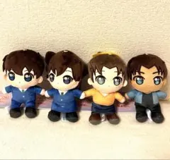 名探偵コナン あいぬい ミニぬいぐるみ 4体セット　新一・蘭・平次・和葉